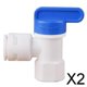 thumbnail image 1 of 2x Válvula de de de Agua para RO de de ósmosis Inversa ID 1/4 Pulgadas a 3/8 Pulgadas 2 piezas, 1 of 8