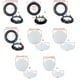 thumbnail image 4 of 4/5/6.5/8inch Ceiling Speakers Cover Decorative Round Metal Net Mesh Grille Ceiling Speakers Grill Holder Mouting Base 6.5 inch base, 4 of 4