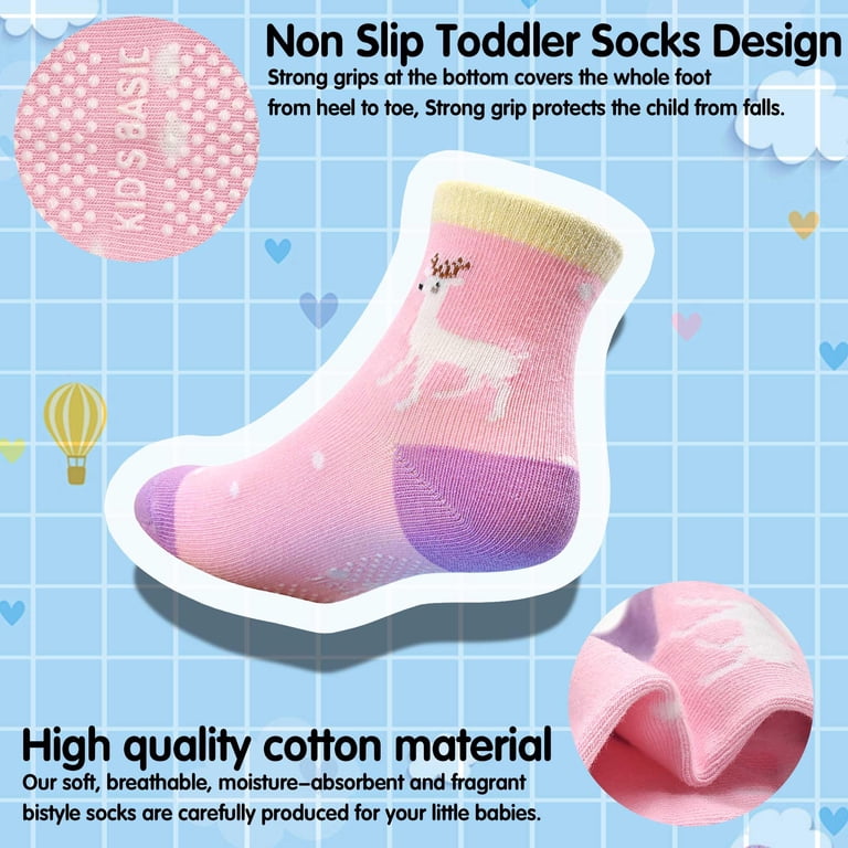 Skibeaut Girls Crew Grip Socks 12-Pair Pack photo 5