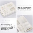 thumbnail image 3 of Under Desk Drawer, Desk Storage Drawer, Office Self Adhesive Drawer Organizer, Hidden Drawer Box White, 3 of 5
