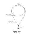 thumbnail image 2 of UPGRATOR 1Set Flower Pendant Necklace Retro Jewelry for Daily Use by Women, 2 of 8