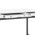 thumbnail image 4 of Simpli Home Banting SOLID HARDWOOD Industrial 60 inch Wide Desk in White, 4 of 10