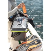 Pelican Elite 14 Qt Hard-Sided Cooler with Removable Tray Bottle Opener, Dark Gray with Evergreen