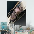 thumbnail image 2 of Designart Purple Peony Hyperrealistic Flowers III Canvas Wall Art, 2 of 5