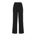 thumbnail image 4 of Timegard Plus Size Pants for Women High Waist Fall Travel Vacation Casual Loose Trousers Solid Color, 4 of 7