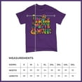 thumbnail image 5 of Tee Hunt Dean Russo Peace Love Music T-Shirt Guitar Happy Good Vibe Men's Tee, Purple, X-Large, 5 of 5