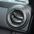 thumbnail image 6 of TINKI 12 Pcs for Tacoma 2015 2016 2017 2018 2019 2020 2021 2022 2023 Soft Carbon Fiber 3D Sticker Center Air Conditioning Vent Frame Trim Cover Interior Car Accessories, 6 of 7