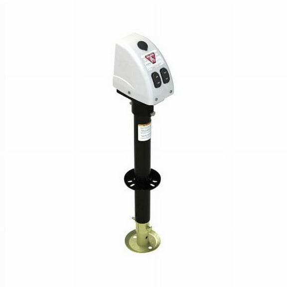 Bulldog A-Frame Powered Drive Trailer Jack 3,500 lbs - 14 in. Lift - Drop Leg - White Cover