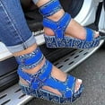 thumbnail image 1 of Sandalias de mujer con plataforma de boca de pescado de color europeo y americano de verano Wmkox8yii  shjk952, 1 of 2