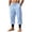 Light Blue, variant on Men's Linen Harem Pants Loose Fit Lightweight Joggers Elastic Waist Drawstring Cuffed Casual Lounge Pants with Pockets for Cruise Travel, Khaki, M