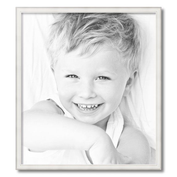ArtToFrames 24x27 inch White Picture Frame, White Wood Poster Frame (4318)