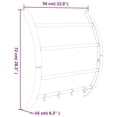 thumbnail image 2 of vidaXL Drying Rack Wall Mounted Hanging Clothes Laundry Drying Rack Aluminum, 2 of 6