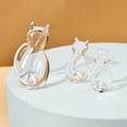 thumbnail image 2 of Xingzhi 2 Pieces ABS Animal Shape Hook Punch-free Decorative Self-adhesive Replacement Simple Style Bathroom Key Hanger Transparent, 2 of 9