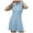 Blue, variant on Women's Sleeveless Athletic Dress With Built In Shorts Casual Summer Sports Tennis Dress Breathable Fabric Pockets Included