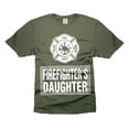 thumbnail image 5 of Women's Firefighter Daughter Shirt Firefighter's Daughter Shirt Daughter Gift Shirt For Her Daughter (X-Large Grey), 5 of 6
