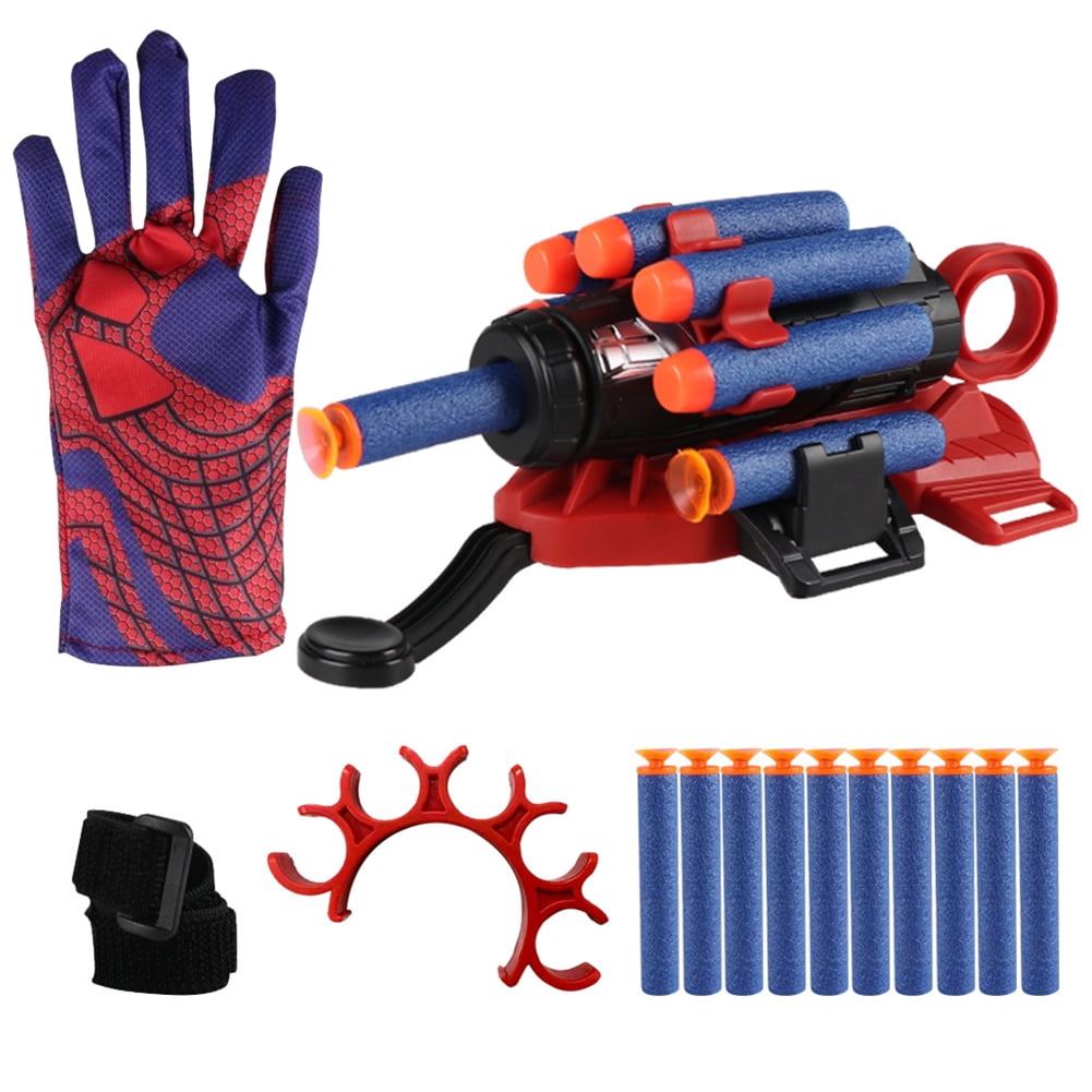 YISKY Guante Lanzador De Telaraña – Set Con Dardos Y Ventosas, Juguete De Superhéroe Para Niños +12 Años