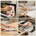 thumbnail image 5 of 2 Pcs Pioneer Flower Floral Print Pattern Kitchen Towels, Funny Microfiber Dish Towel Set, 18" X 26" Tea Towels, 5 of 6