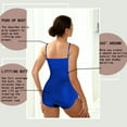 thumbnail image 4 of Cinvik Bodysuit Briefs Belly Shaper Snatched Bodysuits Round Neck Spaghetti Strap 1PCS Polyamide 3XL 4XL, 4 of 6