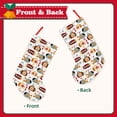 thumbnail image 2 of Wukai Submarines Print Christmas Stockings 18" Christmas Stocking Snowman Burlap Plaid Xmas Stocking Holiday Christmas Decoration Gifts for Family Kids, 2 of 7