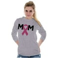 thumbnail image 4 of Breast Cancer Awareness Mom Fighter Women's Long Sleeve T Shirt Brisco Brands X, 4 of 6