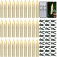 thumbnail image 1 of Christmas Tree Candles, 30 Pieces LED Candles Flameless Battery Operated Taper Candles with Remote Timer/Removable Clips/Waterproof Rings for Home Christmas Trees Decor, 1 of 5