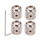 thumbnail image 5 of 4 piezas perillas de guitarra eléctrica perilla de control de velocidad de tono de volumen de aleación de aluminio con llave hexagonal para guitarra eléctrica o bajo(Plata) Unbranded 1310200000612, 5 of 7