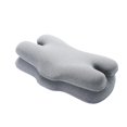 thumbnail image 4 of Almohada cervical ajustable, contorno , cómoda, y ligera para cuello y hombros, para quienes duermen de lado, boca abajo boca abajo. Gris claro, 4 of 8