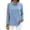 Light blue, variant on Kelon Shirts for Women Long Sleeve Cowl Neck Going Out Outfits Y2k Clothes Fashion Clothes Vacation Outfits, 3XL