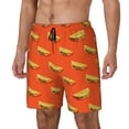 thumbnail image 1 of Balery tortilla tacos Bañador para hombre, shorts de playa de secado rápido con entrepierna y forro de compresión-Small, 1 of 6