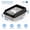 black, variant on Premium Cat Hygiene Solution: Ultra-Durable Stainless Steel Litter Box – Semi-Enclosed Splash-Proof Tray, Advanced Odor Control, Effortless To Clean & Maintain.