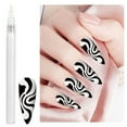 BONINGGG Color Nail 3D Color Paint Pen Nail Point Painting Line Drawing