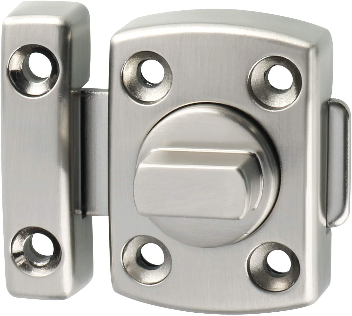 MS220U Brushed Finish Rotate Bolt Latch Gate Latches Safety Door Slide Lock 