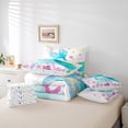 thumbnail image 6 of Castle Fairy Sea Mermaid Twin Bedding Sets,Ocean Seahorse Jellyfish Bedding Comforter Set, 6 of 8