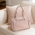 thumbnail image 4 of Bolsa de deporte de nailon para viajes y uso diario | Bolso bandolera ligero multiusos | Bolso de mano versátil e informal para ropa de entrenamiento, calzado y artículos de aseo., 4 of 6