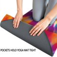 thumbnail image 3 of Rainbow Tie Dye Spiral Layer Pattern Hot Yoga Mat Towel Non Slip for Hot Yoga - Quick-Drying Yoga Mat Cover with 4 Corner Pockets with Travel Bag - Hot Yoga Towel Non Slip 70"x26", 3 of 6