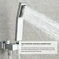 thumbnail image 4 of 12 Inch Bathroom Rain Shower System Set Wall Mount, Rainfall Shower Head with Handheld, 4 of 8