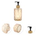 thumbnail image 5 of Unique Bargains 1 Pc Round Bottom Diamond Pattern Soap Dispenser 11.16oz Orange Yellow Black, 5 of 6