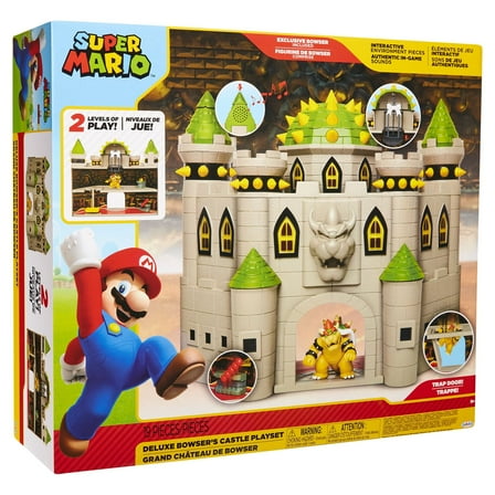 Nintendo Super Mario Deluxe Bowsers Castle 2.5 inch Action Figure Playset