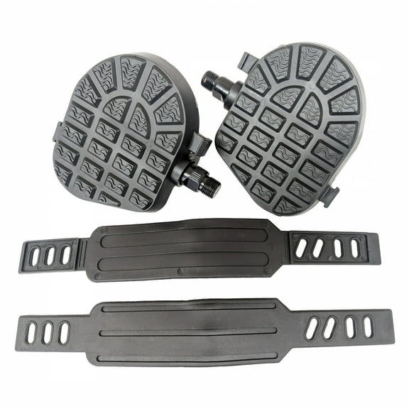 Sunlite Flat Form I Exerciser Pedals 9/16in Black