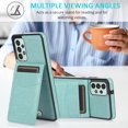 thumbnail image 6 of Allytech Galaxy A73 5G 6.7" Case, Samsung A73 5G Case 2022, PU Leather Cards Slots Folding Kickstand Flip Cover Drop Protective Anti-shock Wallet Case Cover for Samsung Galaxy A73 5G - Mint, 6 of 6