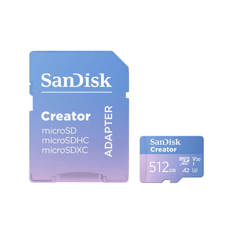 SanDisk 512GB Creator microSD UHS-I Card - SDSQXAV-512G-GN6MS