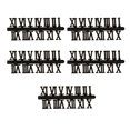 thumbnail image 1 of Números de movimiento de reloj Injueey 5 piezas Accesorio de componentes de números romanos Decoración del hogar negro, 1 of 5
