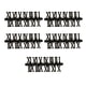 thumbnail image 1 of Bewildely 5 piezas reloj movimiento número romano DIY herramientas colgante colgante accesorio Decoración del hogar negro, 1 of 6