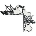 thumbnail image 4 of Decoraciones para puertas de Halloween, 1 pieza de madera con forma de calabaza, fantasma, bruja, letrero para esquinas de puertas de Halloween, adorno para el hogar, la oficina, festival, decoración, 4 of 7