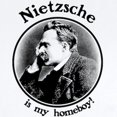 thumbnail image 2 of CafePress - Nietzsche Is My Homeboy! Infant Bodysuit - Baby Light Bodysuit, Size Newborn - 24 Months, 2 of 4