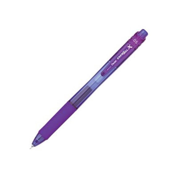 Pentel EnerGel X - Rollerball pen - violet - gel ink - 0.5 mm - fine - retractable