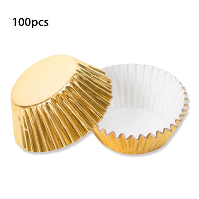 100 Pieces/Set Cupcake Molds Paper Liners Mini Non-Stick Muffin Baking Molds DIY Pastry Chocolate Home Kitchen Bakeware blue