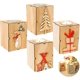 thumbnail image 1 of Candelabros de madera de Navidad, candelabros de madera para velas de té, juego de candelabros rústicos de forma cuadrada, candelabros de luz de té de alce de árbol de Navidad para, 1 of 5