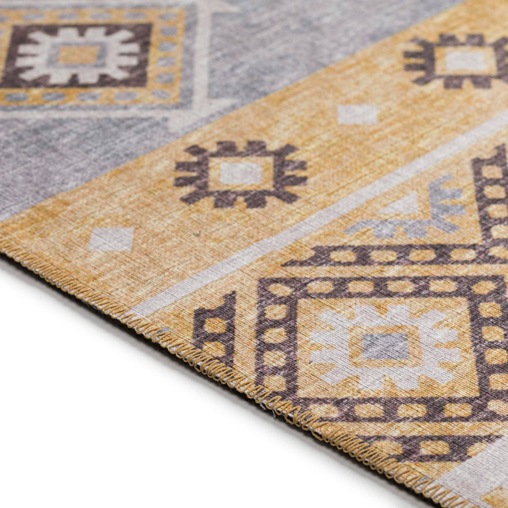 Addison Rugs Addison Indoor/ Outdoor Yuma Southwest Boho Washable Rug 8' x 10' - Gilded