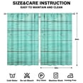 thumbnail image 2 of Vintage Teal Wood Grain Curtains-Blackout Curtains Bedroom Decor Living Room Darkening Grommet Window Drapes 2 Panels Set 52"x 84", 2 of 2
